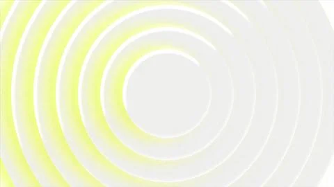 White background. Motion.Light circles with yellow wrapping in abstraction that Stock Illustration