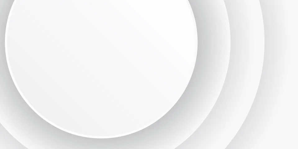 White background neumorphic abstract vector, Digital technology connect Illustrazione stock