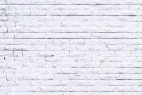 White background of old brick wall texture, retro style Stock Photos