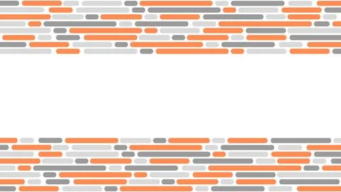 White background with orange and gray stripes Illustrazione stock