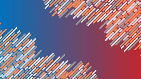 White, background, orange, gray, stripes, different, sizes, way, geometric,.. Stock Illustration