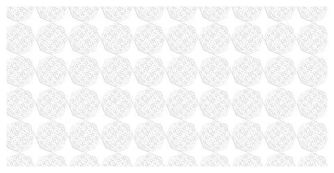 White background with ornament pattern Stock Illustration
