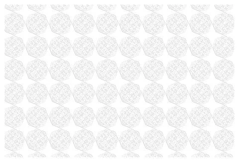 White background with ornament pattern Stock Illustration