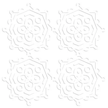 White background with ornament pattern Stock Illustration