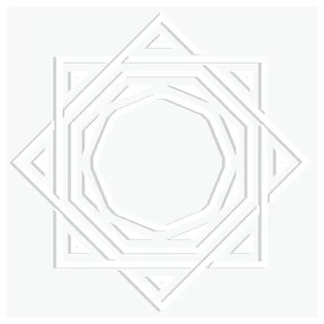 White background with ornament pattern Stock Illustration