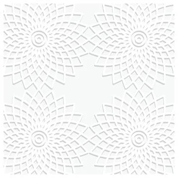 White background with ornament pattern Stock Illustration