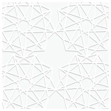 White background with ornament pattern Stock Illustration
