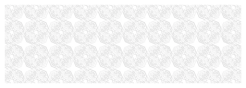 White background with ornament pattern Stock Illustration