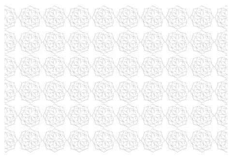 White background with ornament pattern Stock Illustration