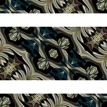 White Background with Ornate Borders Illustrazione stock