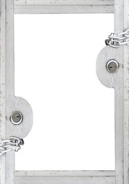 White Background With Padlock Borders White frame background with decorate... Stock Photos