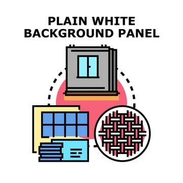 White background panel for product studio concept Stock Illustration