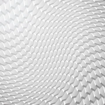 White background with pattern of hexagonal tiles overlayed as fish scales Stock Illustration