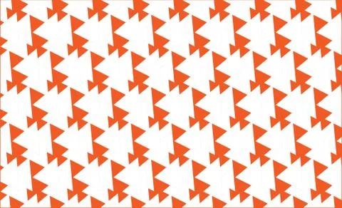 White background pattern triangles orange Illustrazione stock