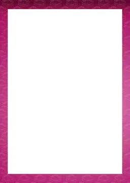 White Background with Patterned Floral Borders White background with elega... Stock Photos