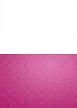 White Background with Patterned Floral Borders White background with elega... Foto stock