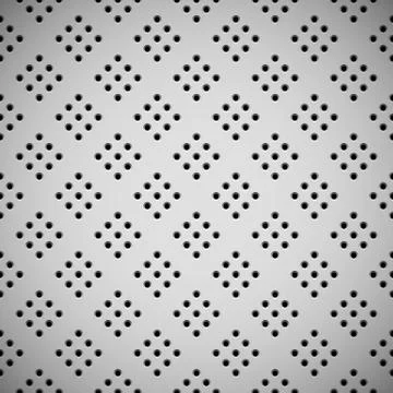 White Background with Perforated Pattern Stock Illustration