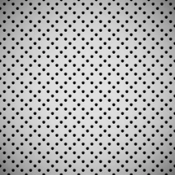 White Background with Perforated Pattern Stock Illustration