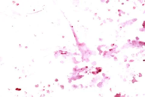 A white background with pink splatters of paint Stock Illustration