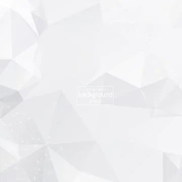 White background with points, lines and triangles polygonal mesh structure Stock Illustration