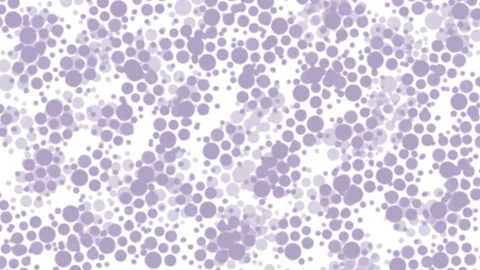 White background with purple circle dots, animated stop motion moving pattern Stock Footage 321967399