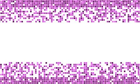 White background with purple square pattern mosaic. Stock Illustration