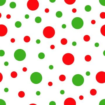 White background with red and green dots . Vector illustration. Stock Illustration