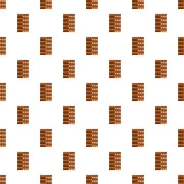 White background with repeating chocolate bar pattern イラスト素材