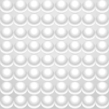 White background round pearls in row of cells Stock Illustration