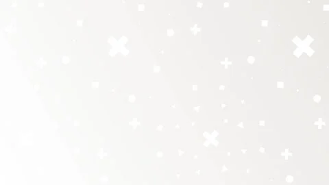 White background with scattered shapes, seamless looping. Stock Footage 286416846