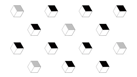 White background with seamless building blocks line icons in 4k video. Stock-Footage 147185560