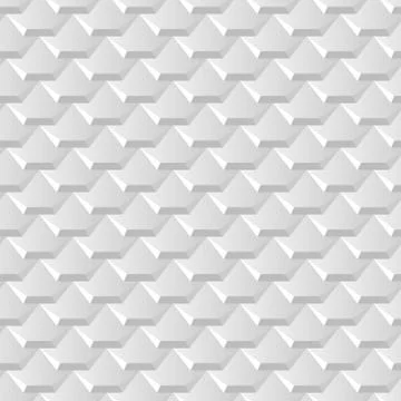 White background with seamless pattern of hexagonal tiles overlayed as fish.. Stock Illustration
