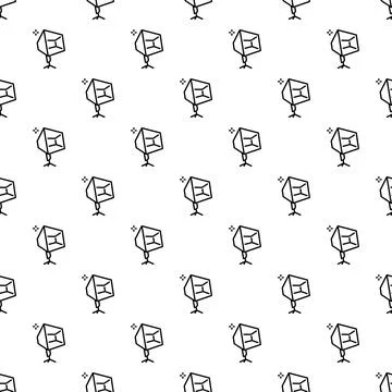 White background with seamless pattern of studio lights Stock Illustration