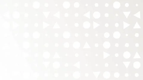 White background with shapes, circles, triangles, diamonds, looping. Stock Footage 286417220