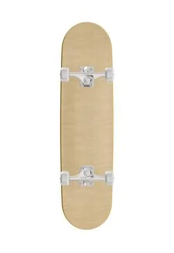 A white background with a Skateboard isolated on Stock Illustration