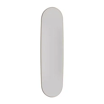 A white background with a Skateboard isolated on Stock Illustration