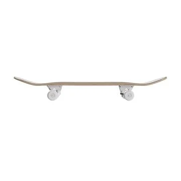 A white background with a Skateboard isolated on Stock Illustration