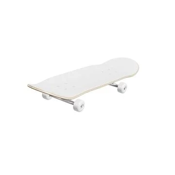 A white background with a Skateboard isolated on Stock Illustration