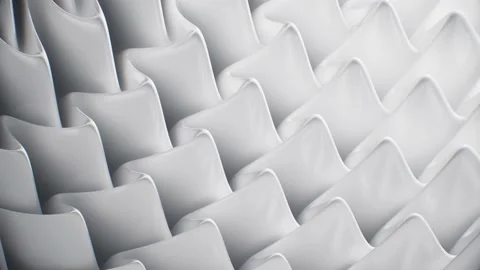 White Background Smoothly Waves Flowing animation Stock Footage 148275695