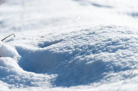 White background, snow texture Stock Photos