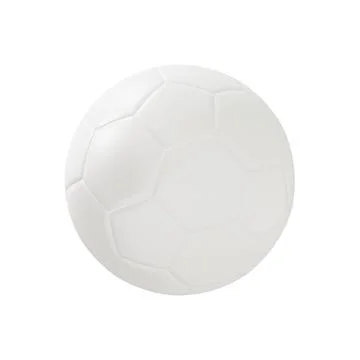 A white background with a soccer ball image isolated Stock Illustration