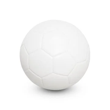 A white background with a soccer ball image isolated Stock Illustration