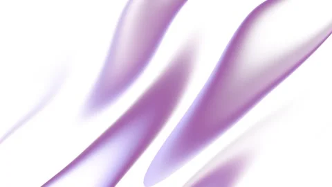 White background with soft purple flowing smoke waves, abstract seamless loop v Video stock 339263911