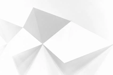 White background with squares coming out of the wall and creating a 3D effect 스톡 일러스트