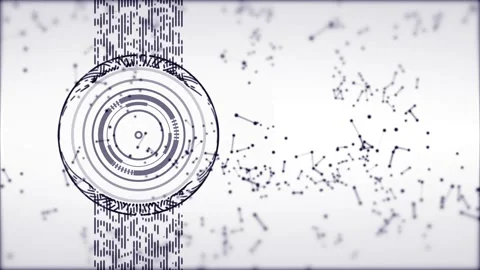 White background with technological graphic design. Stock Footage 151944018