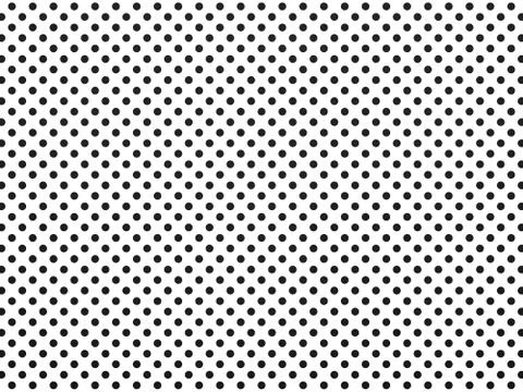 White background texture in black small polka dots Stock Illustration