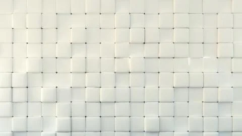 White background texture with geometric shapes. 3d illustration, 3d rendering Stock Illustration
