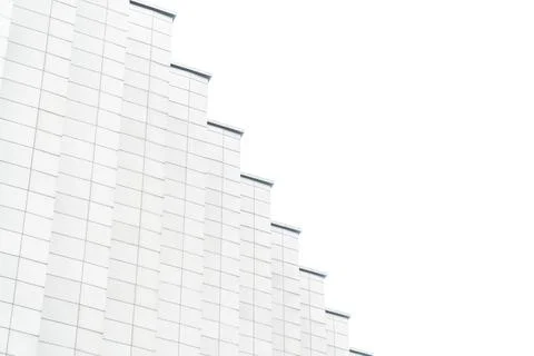 White background triangle texture pattern or wallpaper closeup. Stock Photos