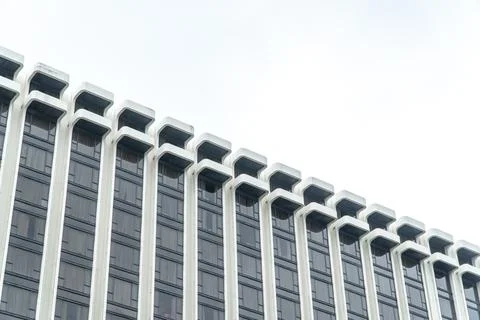 White background triangle texture pattern or wallpaper closeup. Stock Photos