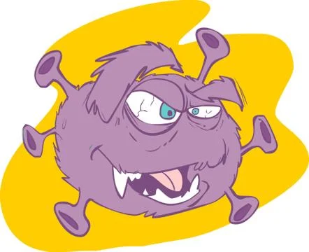 White background vector illustration of a germ Stock Illustration